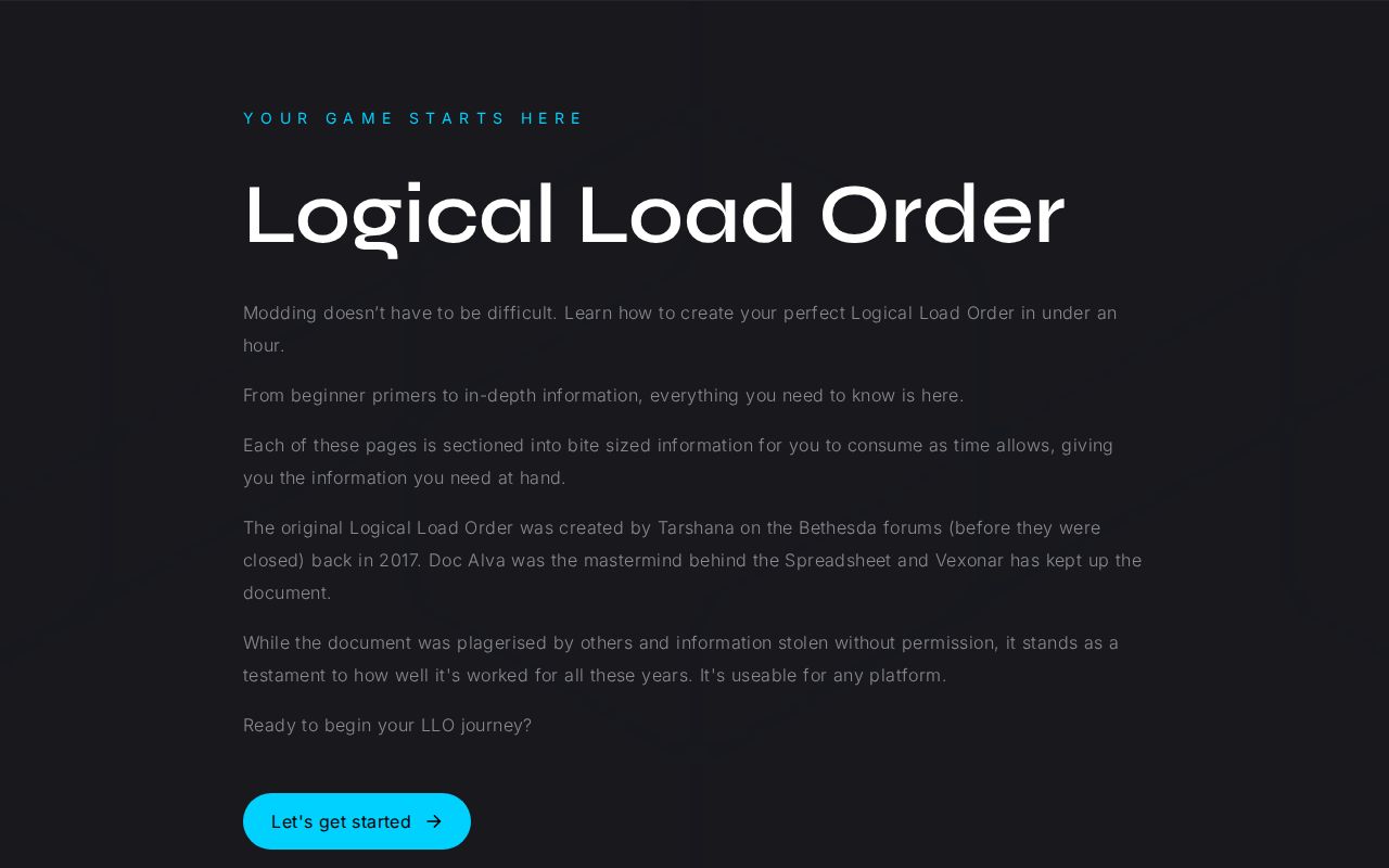 Loading Order Example The Logical Load Order